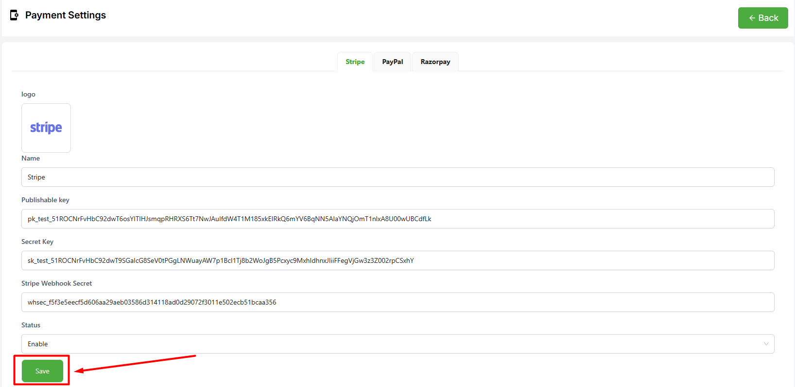 Edit Payment Method