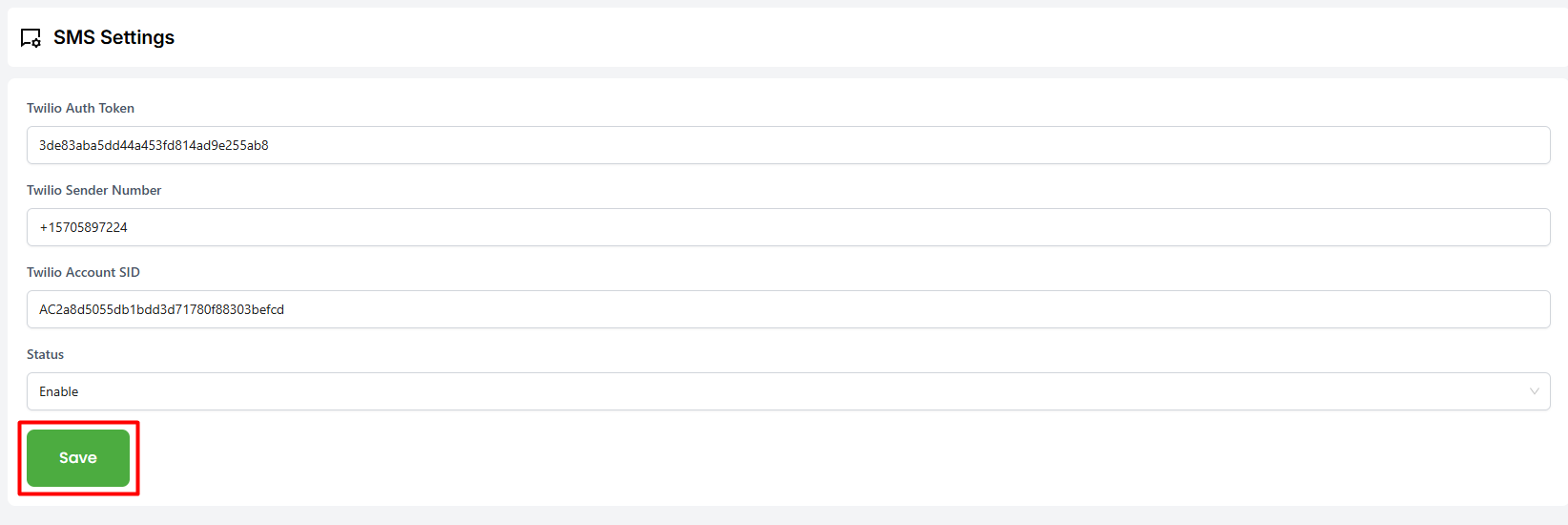 Email Settings